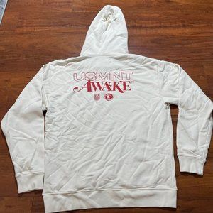NEW AWAKE NY x USMNT BEIGE HOODIE SZ LARGE L